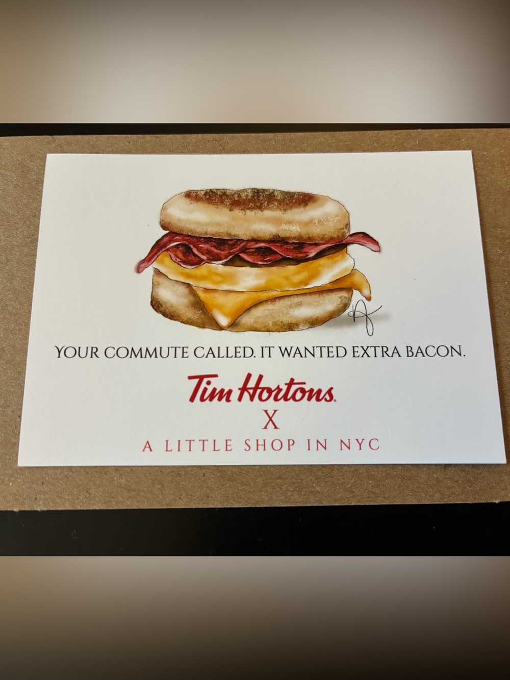 Little Shop In NYC Tim Hortons Rare Vending Machine Mini Print (not Inciardi)
